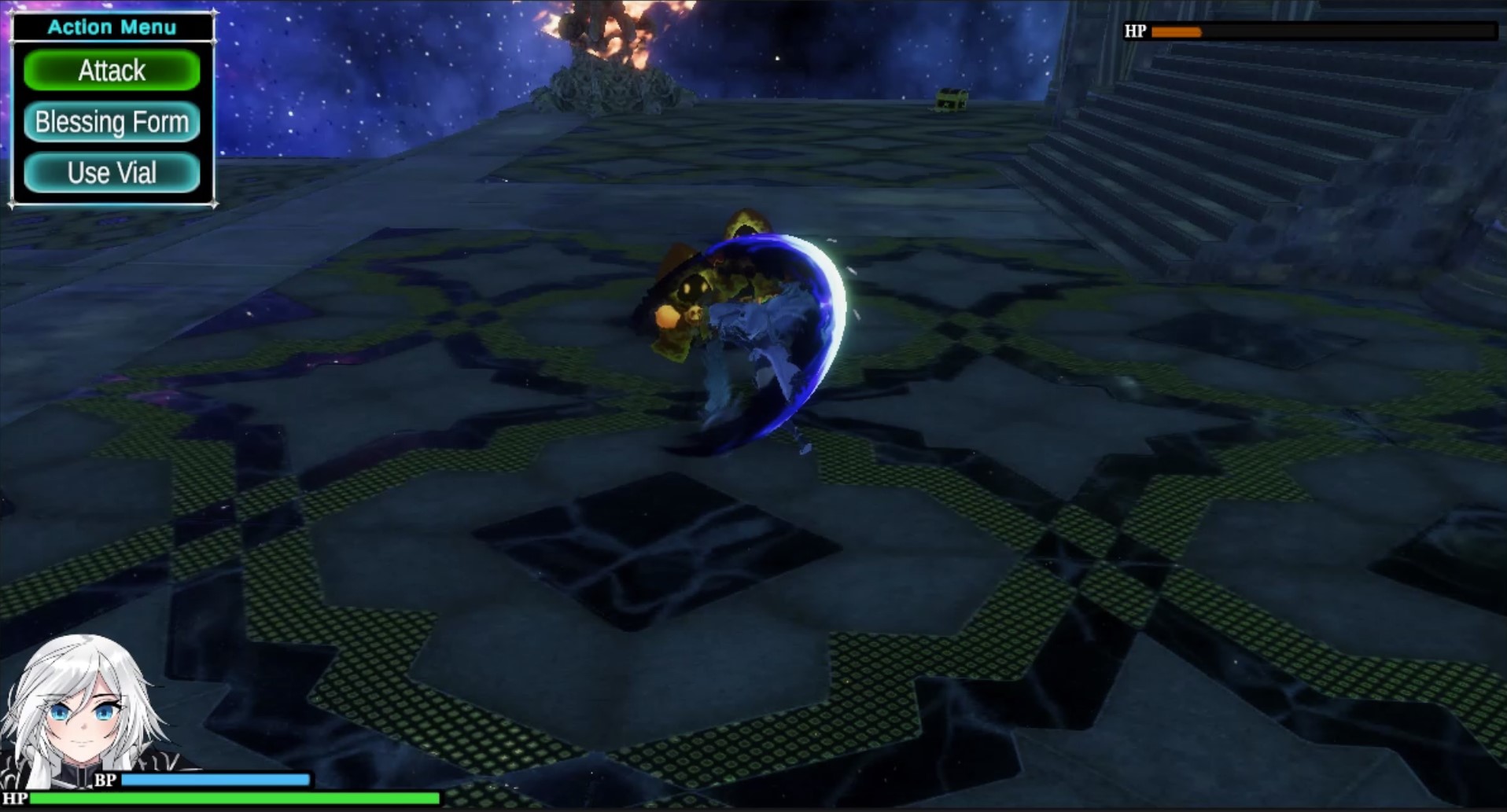 In-game combat with HUD